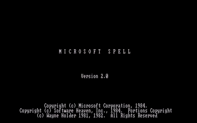 Microsoft Word 2.x (DOS) 1 Microsoft Word 2.x (DOS) 1